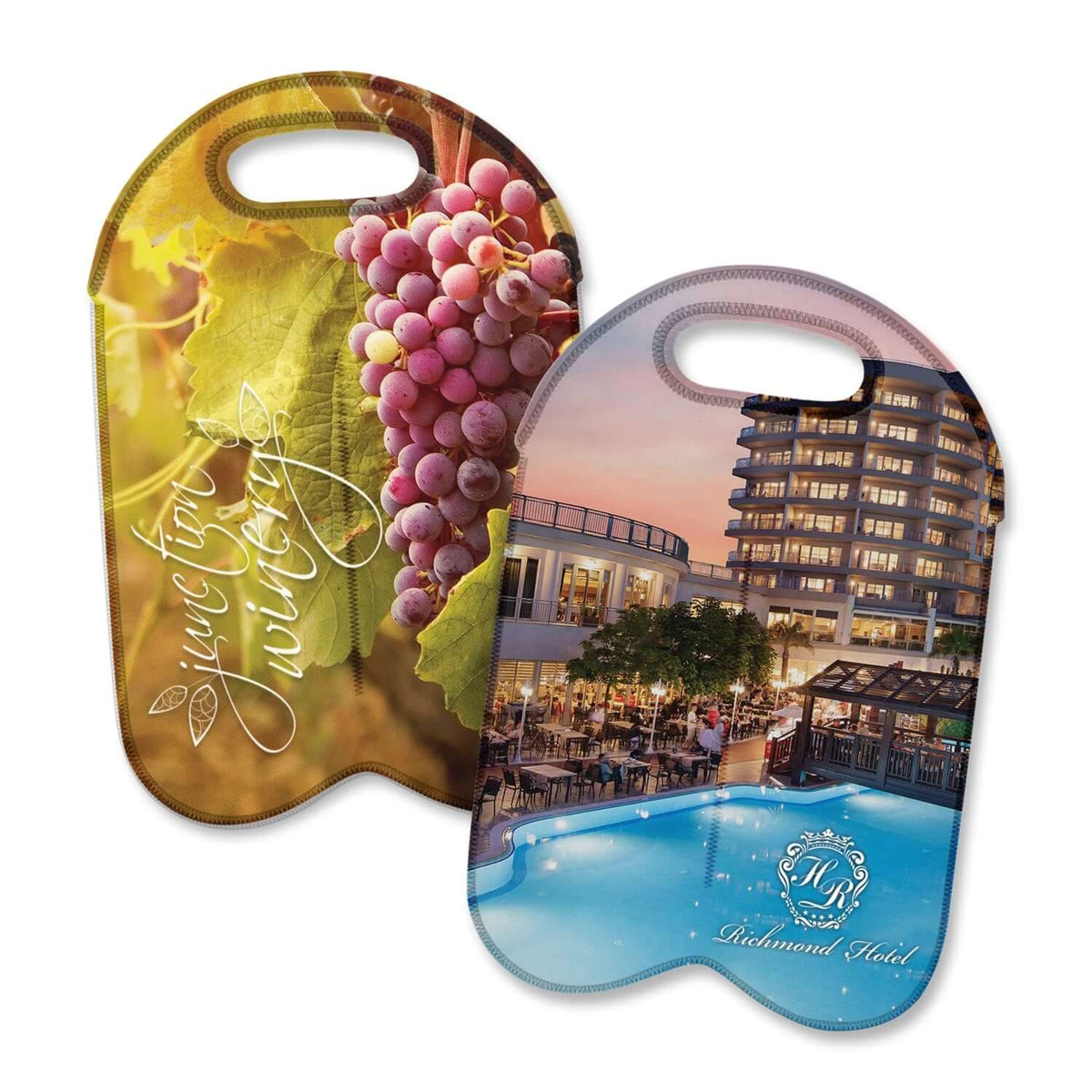 Neoprene Double Wine Cooler Bag - Full Colour Corporate Gift Singapore
