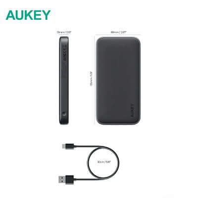 Aukey PB-Y46 Spark Go 10000mAh Fast Charging Power Bank by Corporate Gift Store Singapore