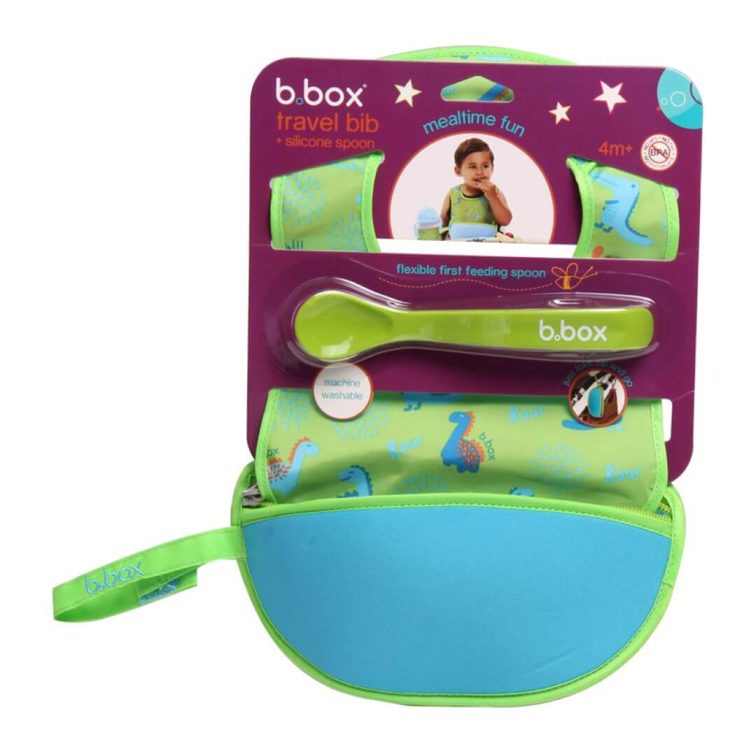 B BOX Travel Bib + Silicone Spoon by Corporate Gift Store Singapore