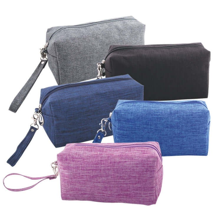Polyester Toiletries Bag with Strap by Corporate Gift Store Singapore