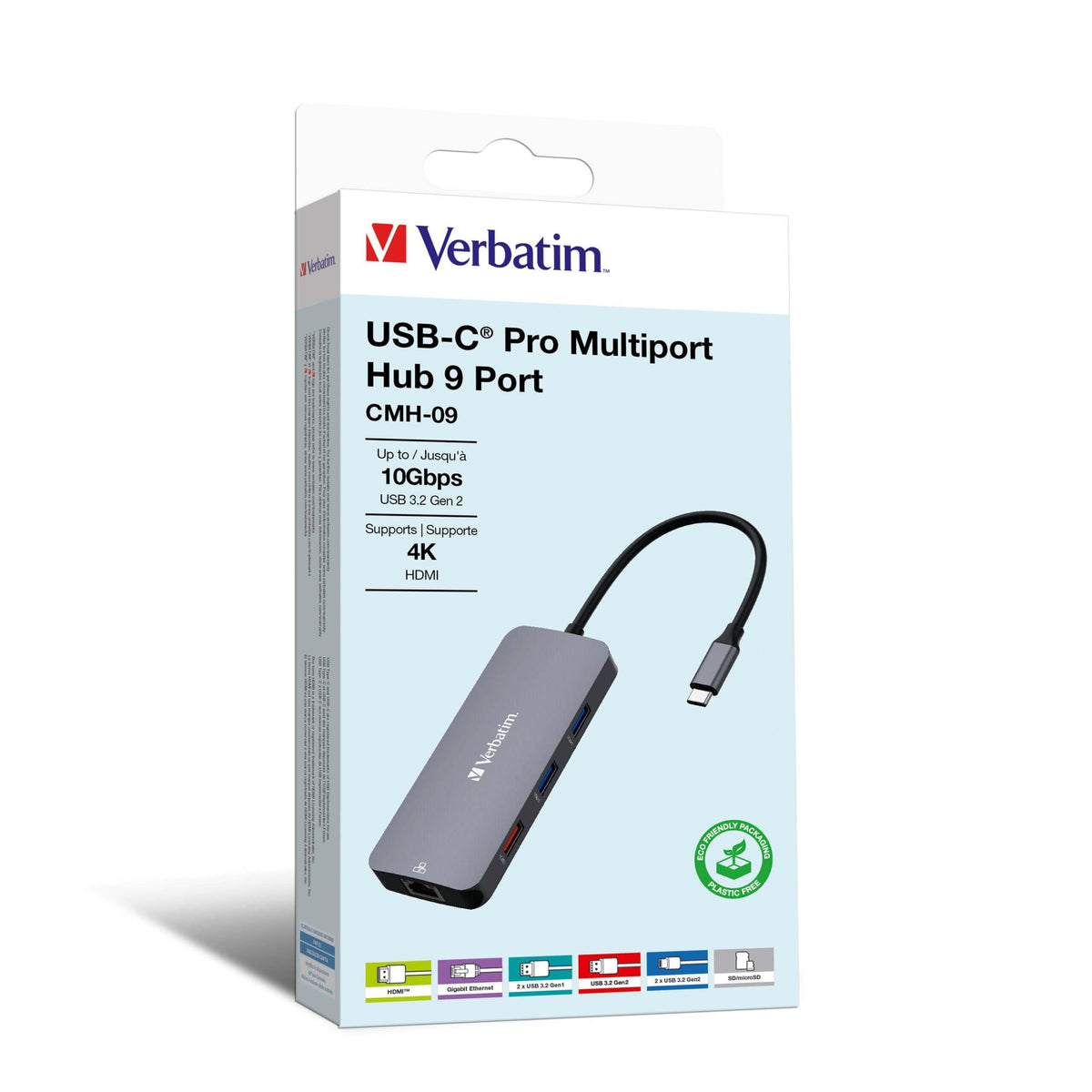 Verbatim USB-C Pro Multiport Hub 9 Port (CMH-09) by Corporate Gift Store Singapore