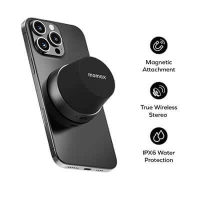 Momax BS6 1-Vibe Go Magnetic Portable Wireless Speaker Corporate Gifts Singapore