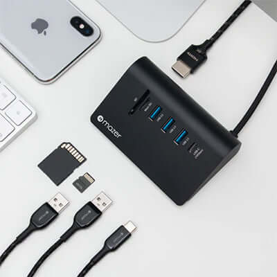 Mazer USB C Multiport Hub 7-in-1 Desktop by Corporate Gift Store Singapore