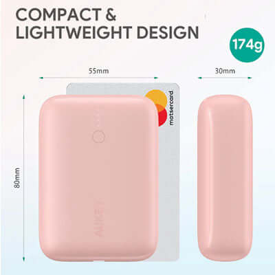 Aukey PB-N83S 10,000MAH 22.5W Powerbank Portable Charger by Corporate Gift Store Singapore