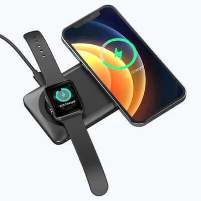 Mazer MagAir14 Duo 10,000mAh Magnetic Wireless Power Bank by Corporate Gift Store Singapore