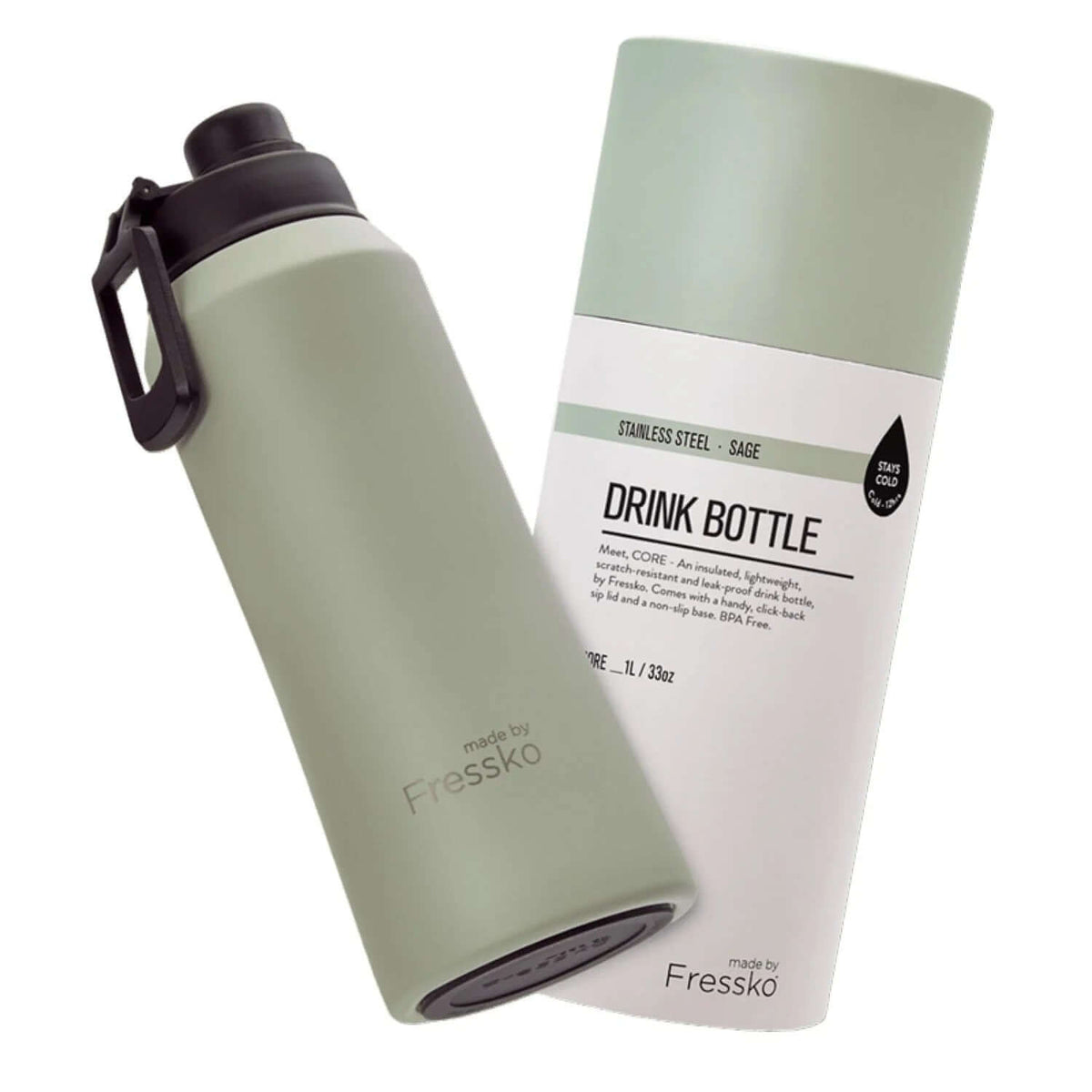 Made By Fressko Core 34oz Insulated Stainless Steel Drink Bottle Corporate Gift Singapore