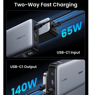 UGREEN 145W 25000mAh for Laptop-3 Ports Power Bank by Corporate Gift Store Singapore