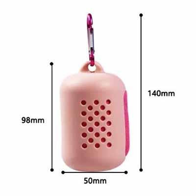 Mini Sports Quick Dry Towel with Silicone Case by Corporate Gift Store Singapore