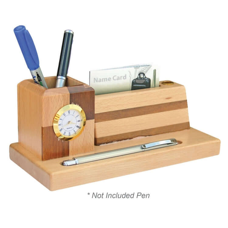 4 in 1 Wooden Desktop Set by Corporate Gift Store Singapore