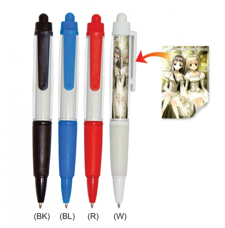 Plastic Pen with Paper Insert by Corporate Gift Store Singapore