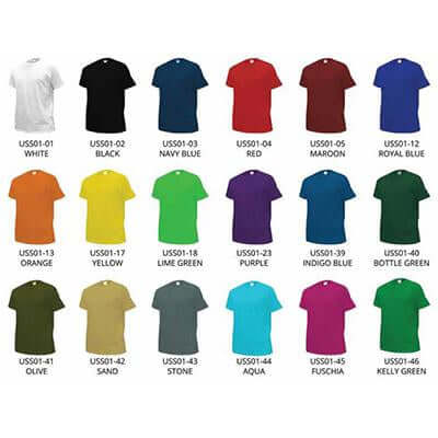 Short Sleeve T-Shirt with Matching Collar (Unisex) by Corporate Gift Store Singapore
