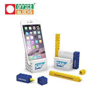 Office Blocks 3 in 1 Stationery Phone Stand Set by Corporate Gift Store Singapore