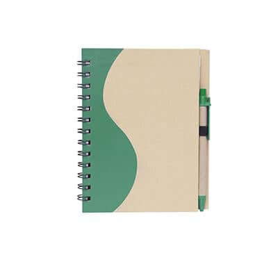Eco Cover Notepad with Pen by Corporate Gift Store Singapore