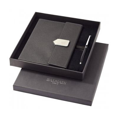 Balmain Charcoal Notebook Gift Set | gifts shop