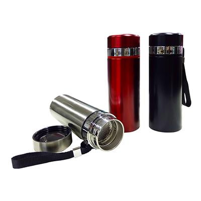 Stainless Steel Tumbler with Filter and Hand Strap by Corporate Gift Store Singapore
