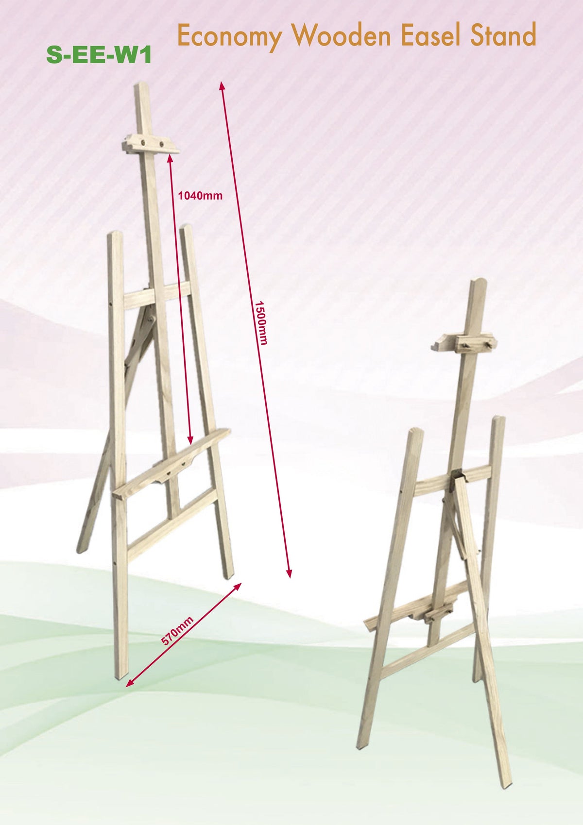 Wood Easel Stand by Corporate Gift Store Singapore