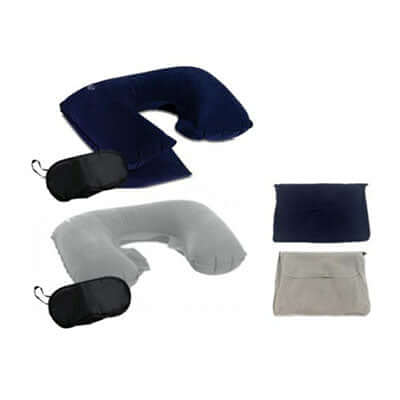Inflatable Neck Pillow with Eye Mask by Corporate Gift Store Singapore