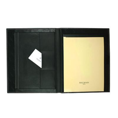 Balmain Millau A4 Black Zipper Portfolio by Corporate Gift Store Singapore