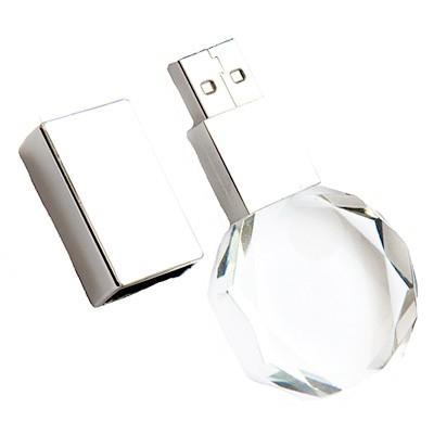 Diamond Crystal USB Drive with LED Light by Corporate Gift Store Singapore