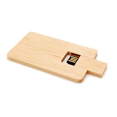 Wooden Card USB Flash Drive by Corporate Gift Store Singapore