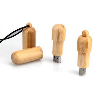 Wooden Cylinder USB Flash Drive by Corporate Gift Store Singapore