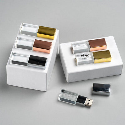 Crystal USB Drives for Employee Awards