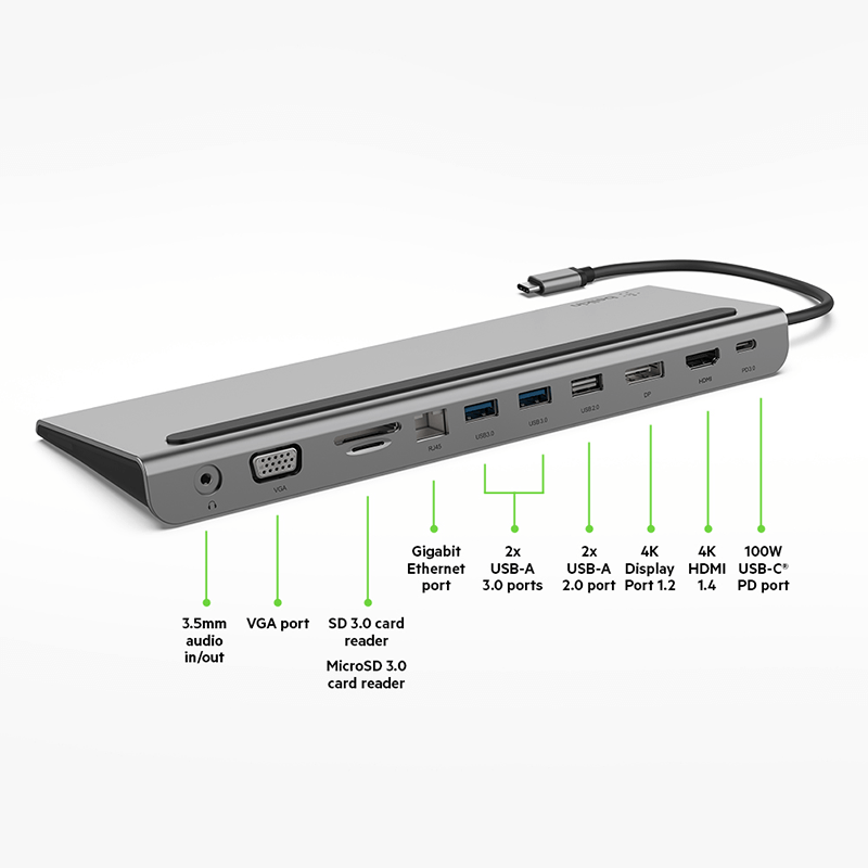 Belkin INC004btSGY Connect USB-C 11-in-1 Multiport Dock by Corporate Gift Store Singapore