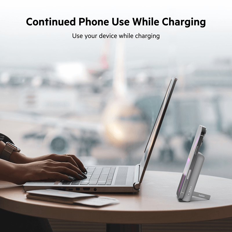 Belkin BPD004 5000mAh Wireless Charging Powerbank with Kickstand by Corporate Gift Store Singapore