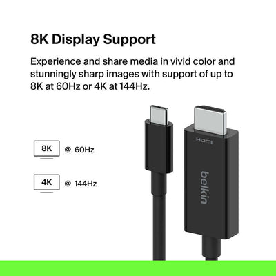 Belkin AVC012bt2MBK Connect USB-C to HDMI Cable