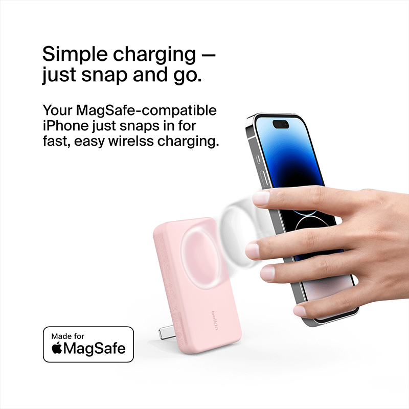 Belkin BPD004 5000mAh Wireless Charging Powerbank with Kickstand by Corporate Gift Store Singapore
