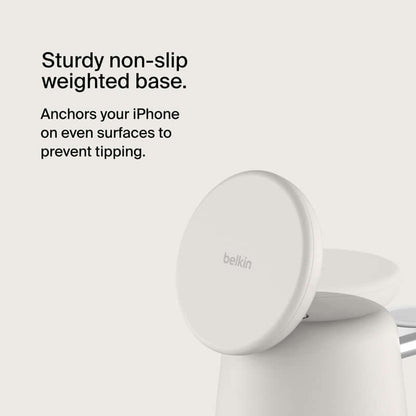 Belkin WIZ020 BoostCharge Pro 2-in-1 Wireless Charging Dock with MagSafe 15W by Corporate Gift Store Singapore