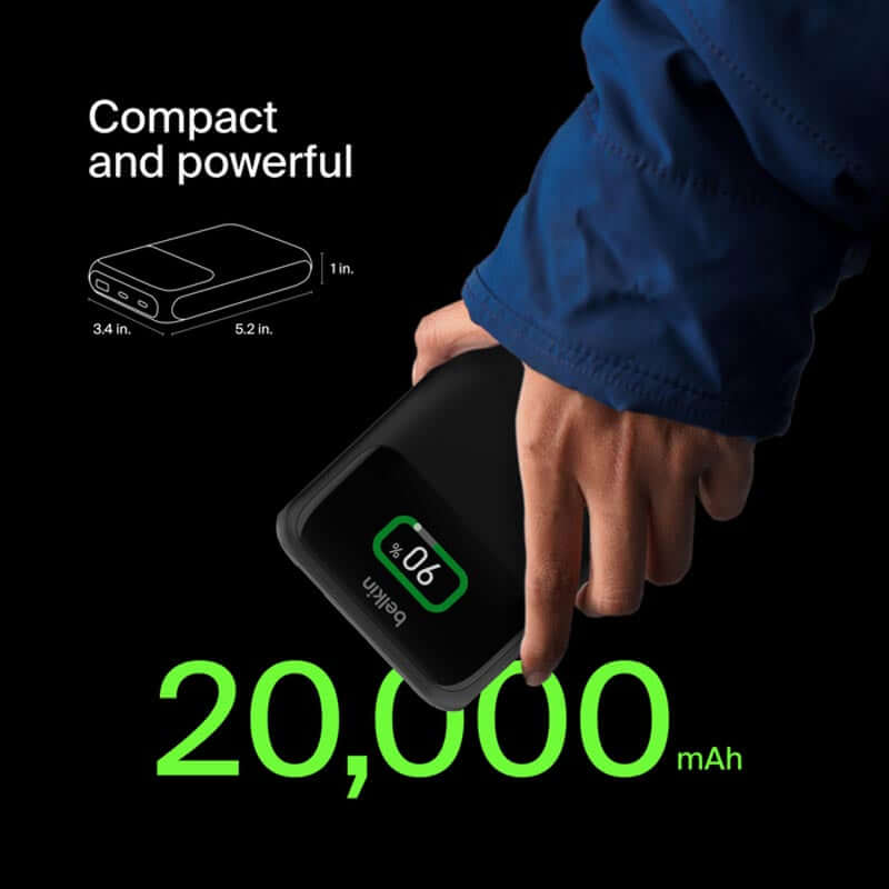 Belkin Boostcharge Pro 20000mAh 65W 3 Port Laptop PowerBank by Corporate Gift Store Singapore