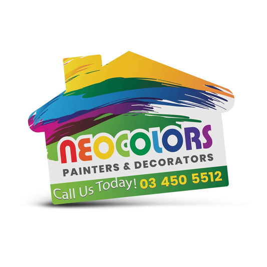 AD Labels 70 x 50mm - House Shaped Corporate Gift Singapore