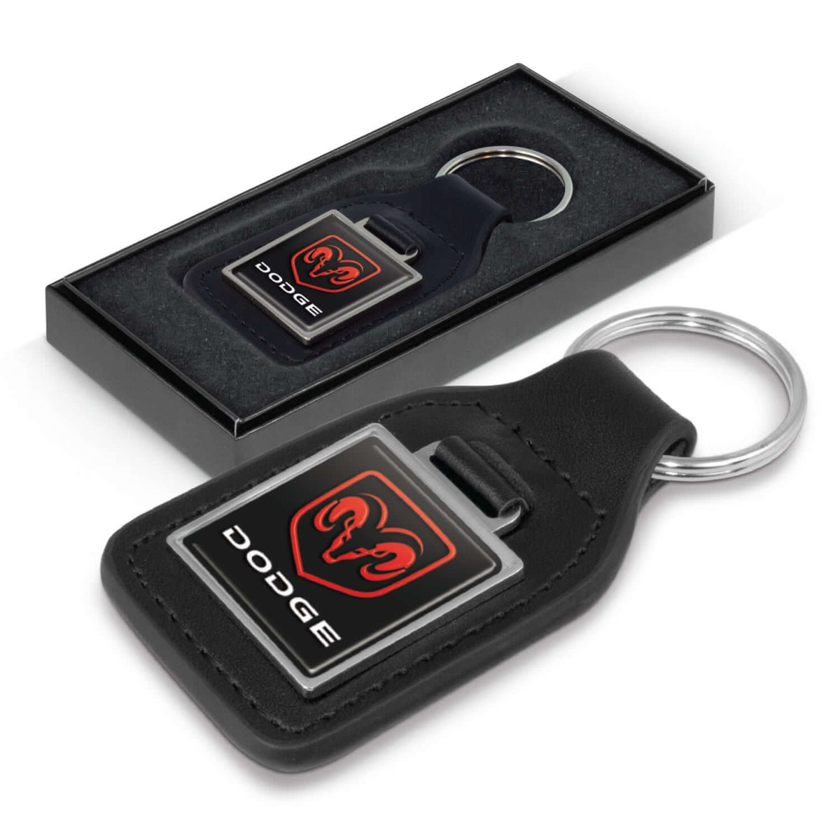 Baron Leather Key Ring - Square Corporate Gift Singapore