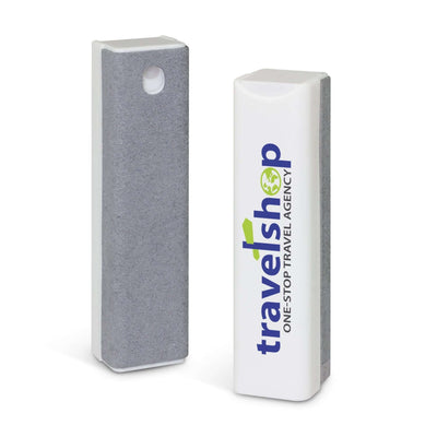 Solano Screen Cleaner with microfiber cloth, ideal for corporate gifts and screen cleaning solutions.