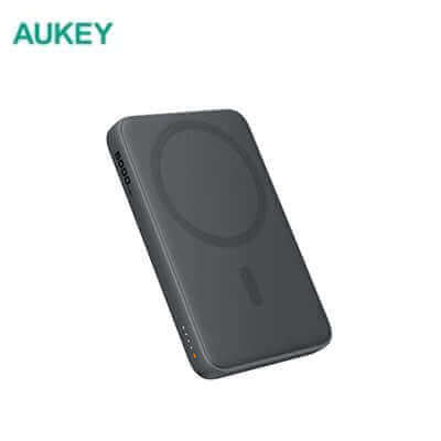 Aukey PB-MS03 MagFusion Slim 5000mAh Magnetic Wireless Power Bank by Corporate Gift Store Singapore