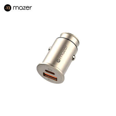 Mazer 46W USB-C + USB-A Car Charger by Corporate Gift Store Singapore