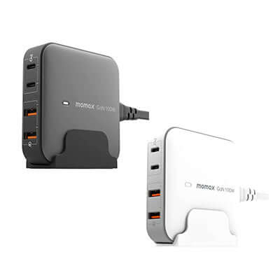 Momax OnePlug 4-Ports Desktop GaN Charger 100W by Corporate Gift Store Singapore
