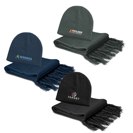 Nebraska Scarf and Beanie Set Corporate Gift Singapore