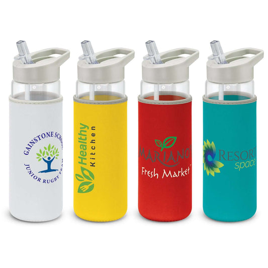 Elixir Glass Bottle with Neoprene Sleeve Corporate Gift Singapore