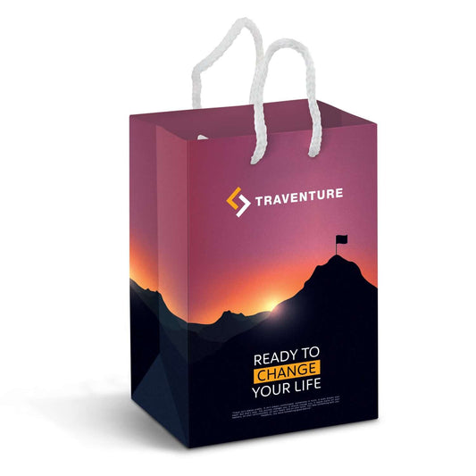 Small Laminated Paper Carry Bag - Full Colour Corporate Gift Singapore