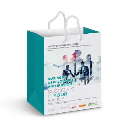 Medium Laminated Paper Carry Bag - Full Colour Corporate Gift Singapore