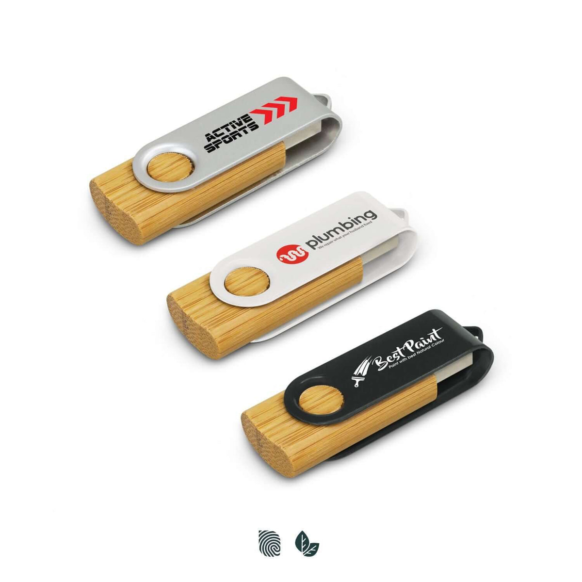 Helix Bamboo Flash Drive Corporate Gift Singapore