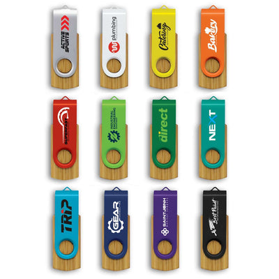 Helix Bamboo Flash Drive Corporate Gift Singapore