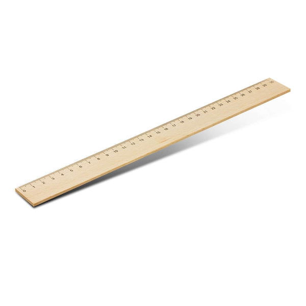 Wooden 30cm Ruler Beech Wood Measuring Tool - GiftStore.sg