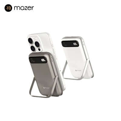 Mazer MagAir17 10,000mAh Magnetic Wireless Power Bank Qi2 Certified 15W by Corporate Gift Store Singapore