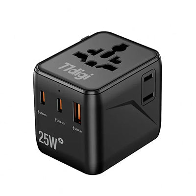 77digi 25W 2 Type-C + 1 USB Travel Adapter WWA25
