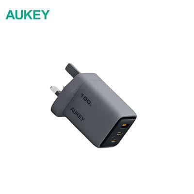 AUKEY PA-C5 Comet Mix 3 100W PD 3-Port GaN Wall Charger by Corporate Gift Store Singapore