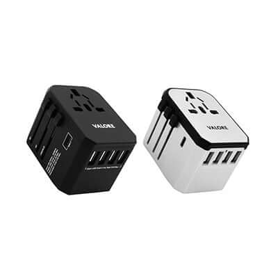 Valore Universal Travel Adaptor with 4 USB + 1 Type-C Output (AC57)