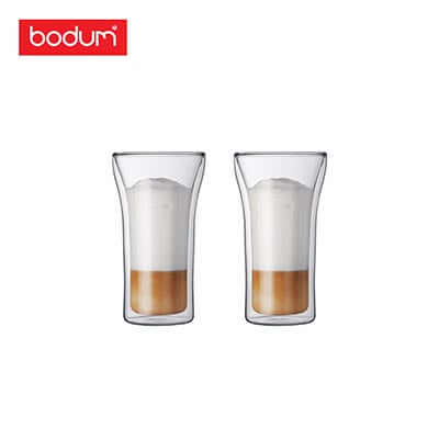 Bodum Assam 2 Pcs Glass Double Wall Large 0.4L